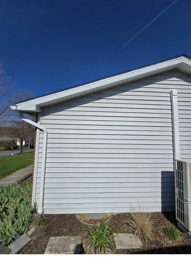 Exterior wall before ChargePoint Home Flex install