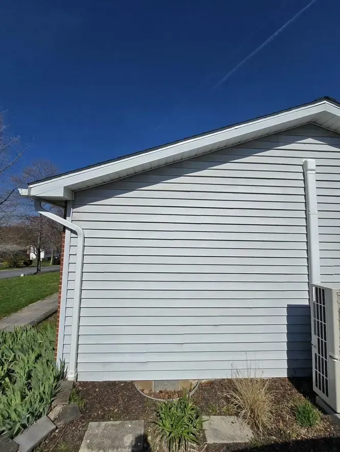 Exterior wall before ChargePoint Home Flex install