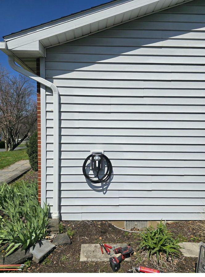 Finished ChargePoint Home Flex wide shot