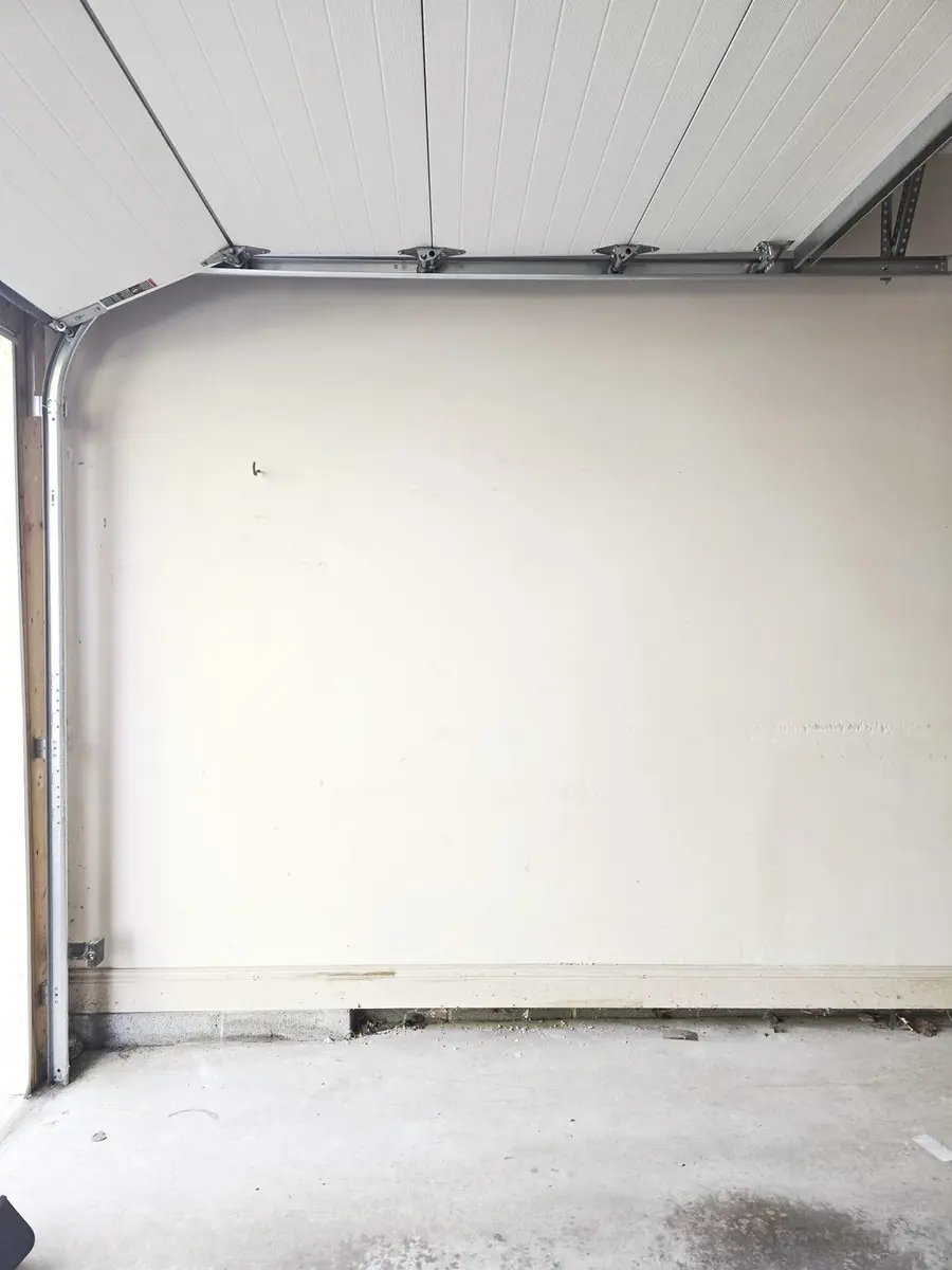 Garage wall before Tesla Wall Connector install in Grays Woods
