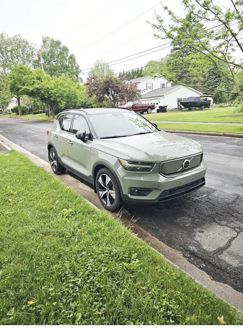 2021 Volvo XC40 Recharge in State College PA after NEMA 14-50 install