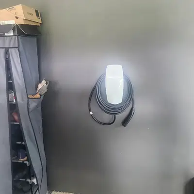 Tesla wall connector install for Model Y · August 2024 · Steel Fox EV & Electric, Central PA